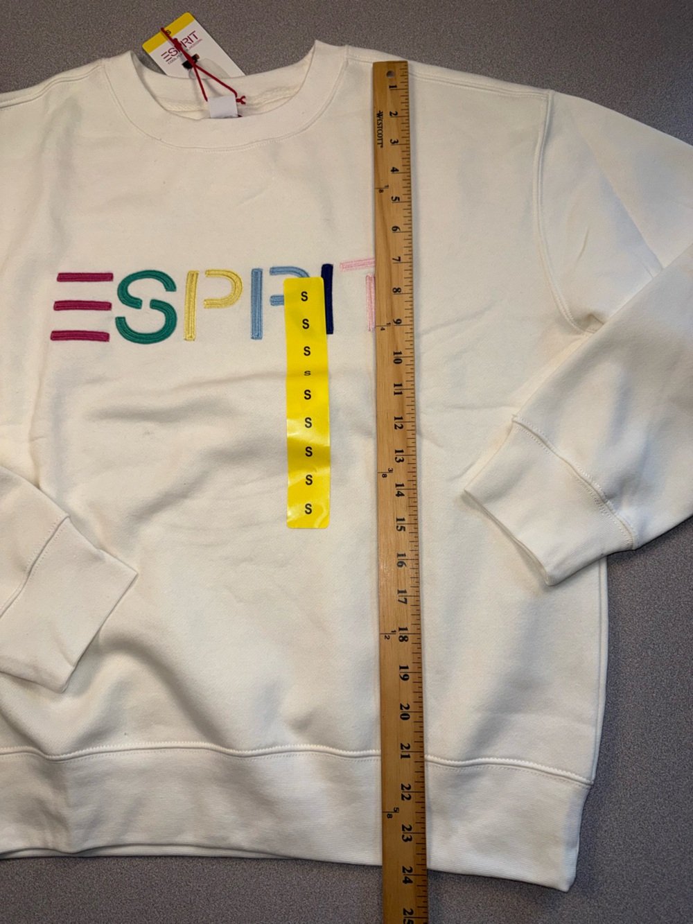 Set Of 3 Esprit Sweatshirts Fleece Viral Retro 80’s Size Small - Picture 3 of 10